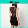 Elegant Woman Fashion Black Lace Dress With Timeless Design And Premium Quality Material