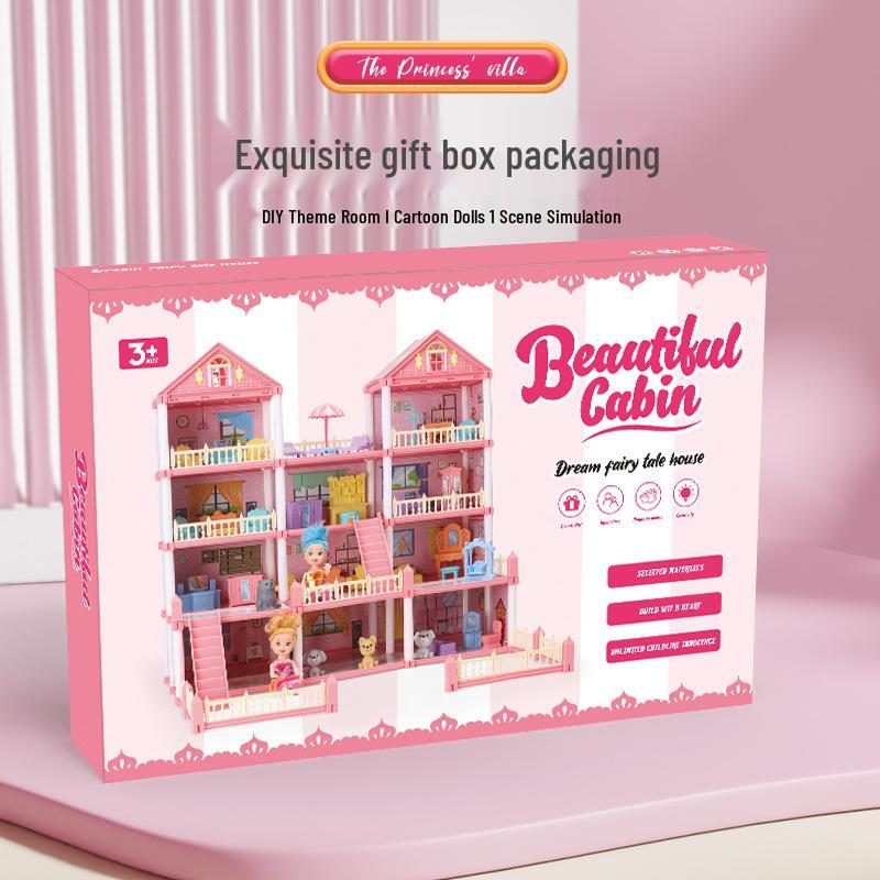 Princess Dream Castle Dollhouse DIY Set for Kids - Perfect Role-Playing Gift for Girls