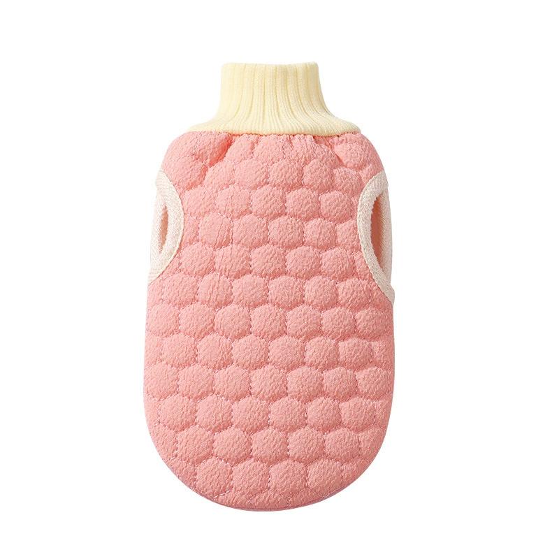 

Guante de baño exfoliante de doble cara para limpieza corporal y cuidado de la piel