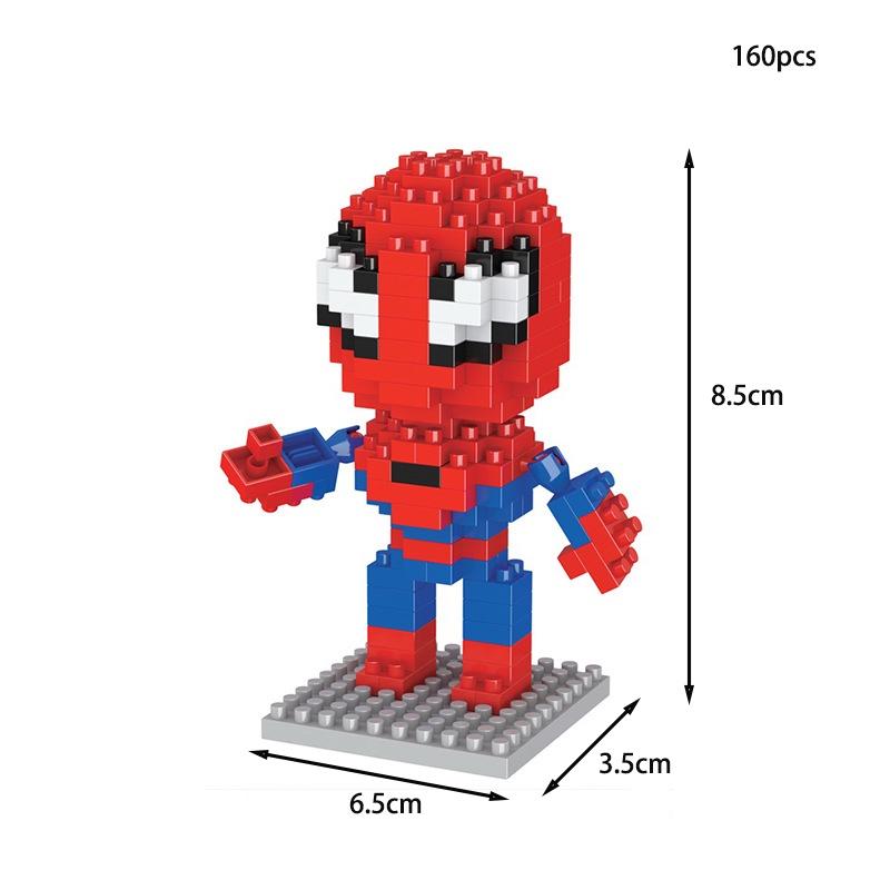 Marvel Spiderman Thor Iron Man Building Block Superhero Figure Kids Toys Gift