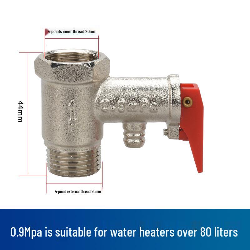 Haier Midea Smith Electric Water Heater Pressure Reducing and Relief Valve for Small Kitchen Boilers