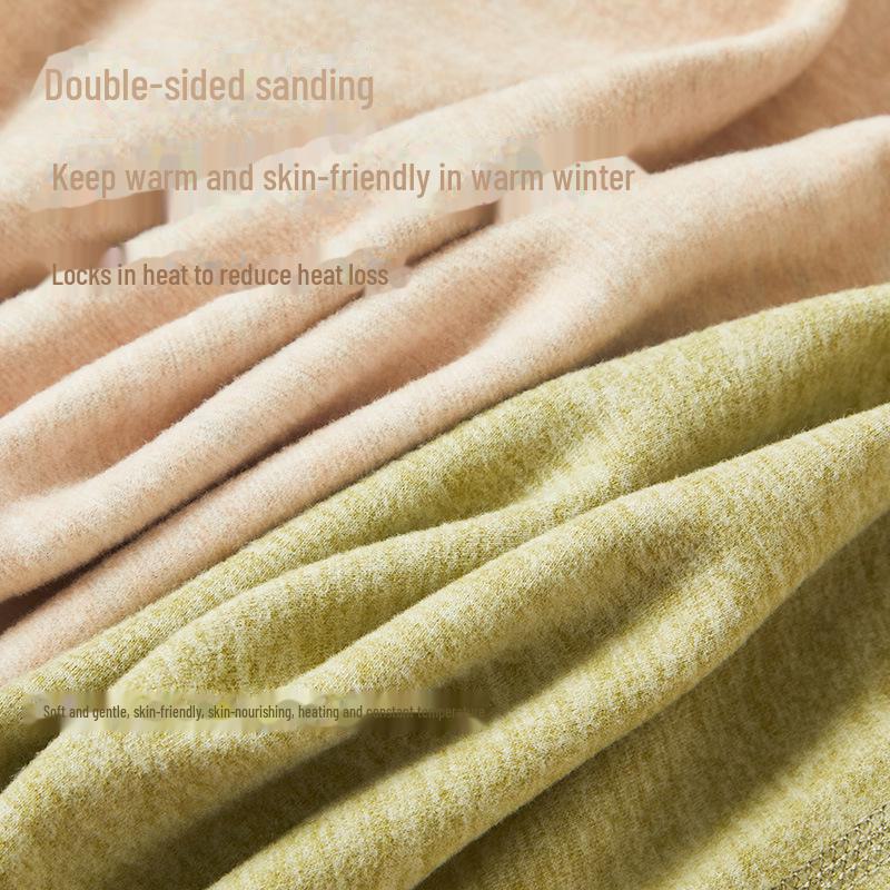 Dámská kašmírová hedvábná termoprádlová souprava: Německý samet, Silný, Útulný, Nezbytnosti pro podzim a zimu.