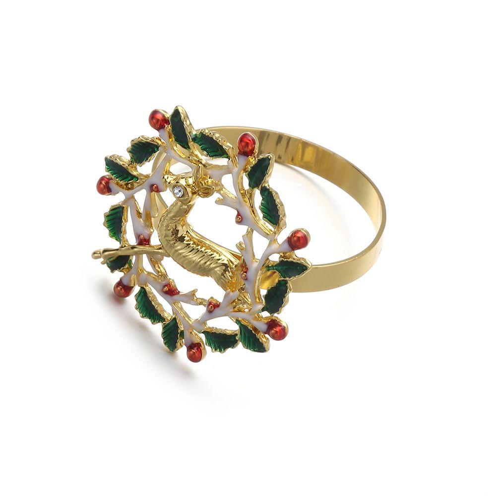 DIY Craft Wedding Supplies Christmas Supplies Napkin Rings Table Decoration Christmas Napkin Ring