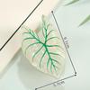 Elegant Hair Clips with Leaf Design Eco-friendly Acetate Material
