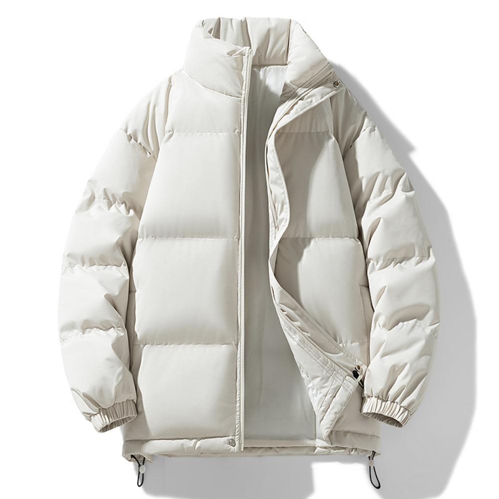Winter New Stand-up Collar Couple Padded Jacket Thickened Warm Loose Casual Padded Jacket Men's Jacket