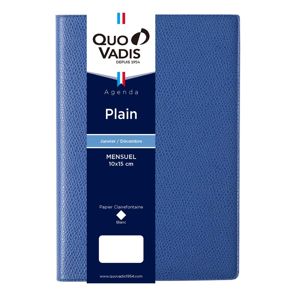 

Ежедневник QUOVADIS Начинается в формате A6 10 x 15 6 Голубой океан QUOVADIS qv19501bl [Издание 2025 года] Простой/Непараллельный (Месячный в линейку, Январь, Вариант, см,