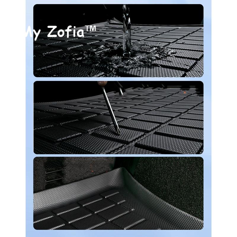 For Leapmotor C10 2024 2025 Car TPE Rear Seat Backrest Protective Pad Trunk Mat Anti-Kick Pad waterproof Interior Accessories
