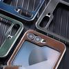 Magnetic Leather Textured Phone Case for Samsung Z-Flip7/Z-Flip6