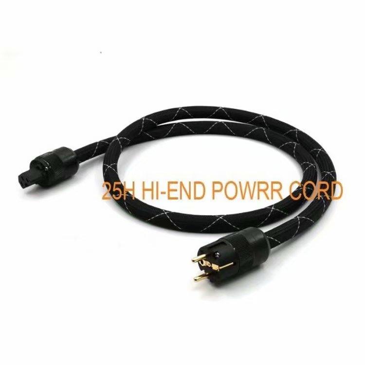 Buy HIEND 6N Oxygenfree copper European version Power cable with gold