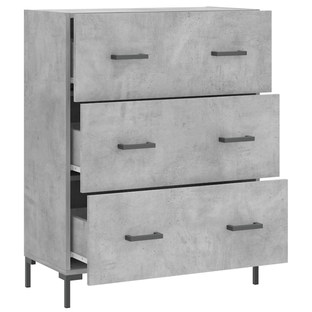 Sideboard Concrete Grey 69.5 x 34 x 90 cm Engineered Wood