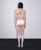 VINAJ N Chain Ribbon One-Sided Low Bikini Panties (White)