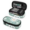 School Pencil Case 300D Polyester Large Capacity Smooth Zipper with Mesh Pocket Removable Divider and Pen Slots for Students