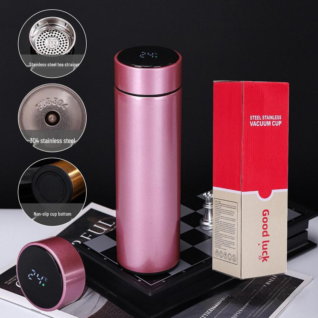 Smart Temp Stainless Steel Insulated Cup with Digital Display - Custom Logo Business Gift