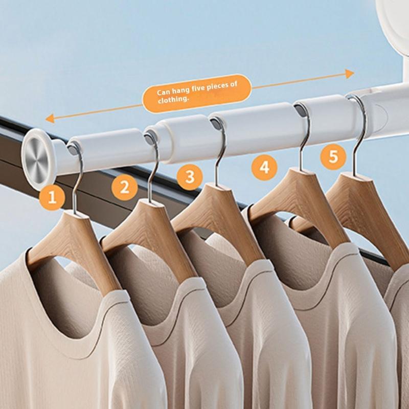 Travel Foldable Laundry Hanger With Strong Suction Pads Storage Durable ABS Construction Ideal For Hotels Camping Hanging Towels Bags Clothes