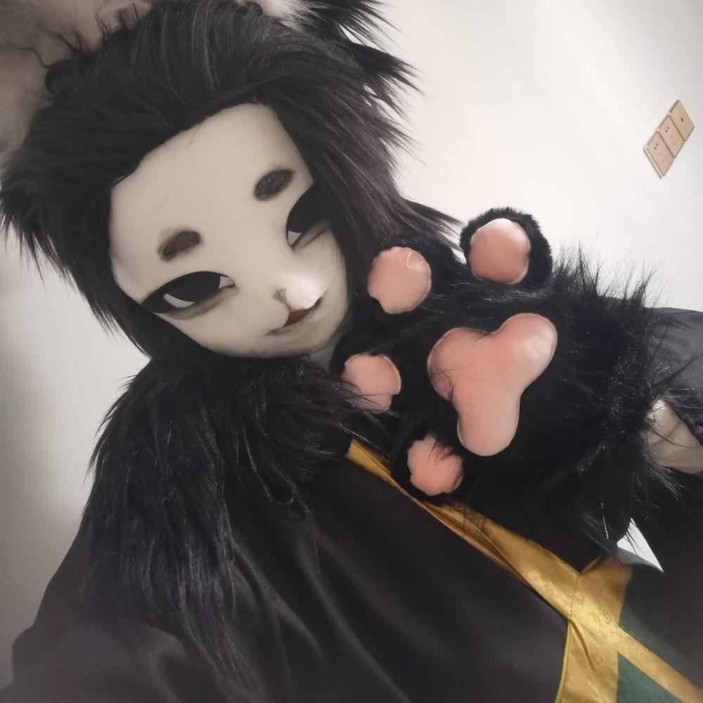 Cute Furry Cat Claw Gloves Plush Bear Claw Gloves New Cat Claw Plush Gloves