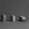 Japanese kiln blackened gold handle master tea cup handmade retro stoneware coffee milk tea cup