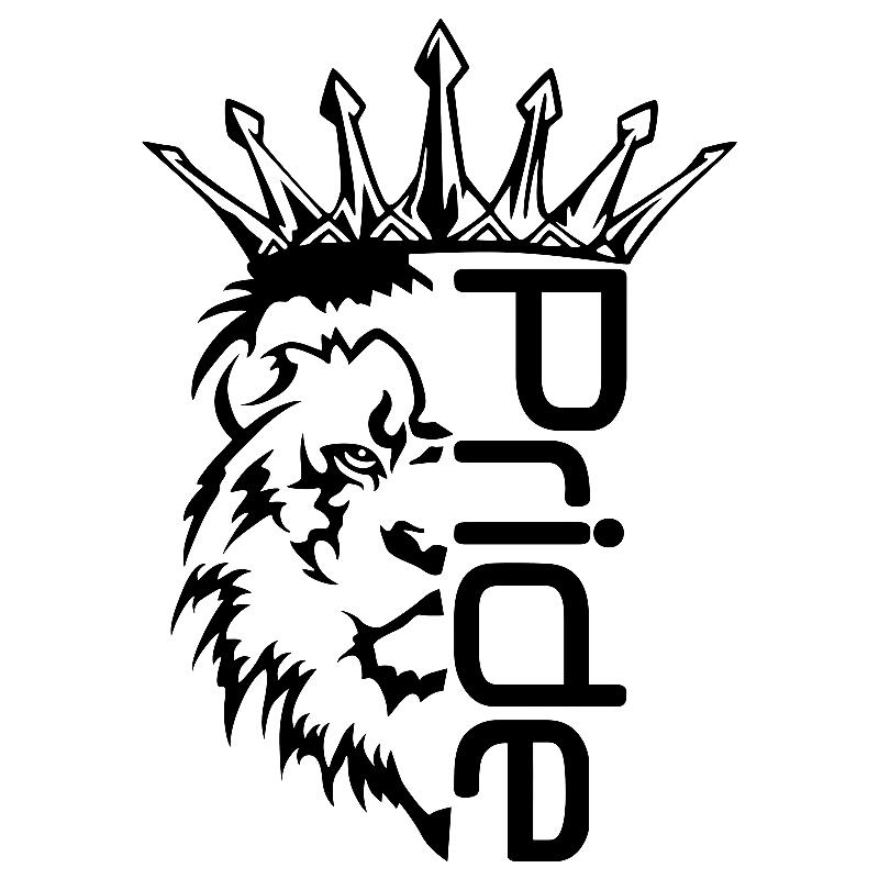 Vyřezávaná vinylová nálepka na auto samolepka Lion Pride Vodotěsné autodekory