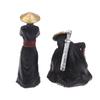4Pcs/Set Resin Mini Figures Model Ancient Japanese Chinese Ninja Samurai Warrior Modeling Cool Miniature Car Decoration Gifts