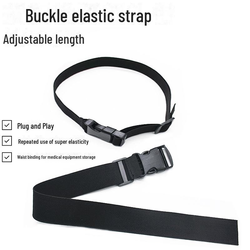 2,5 cm elastischer Hüftgurt mit Schnalle und verstellbarem Bindegurt mit Kissen