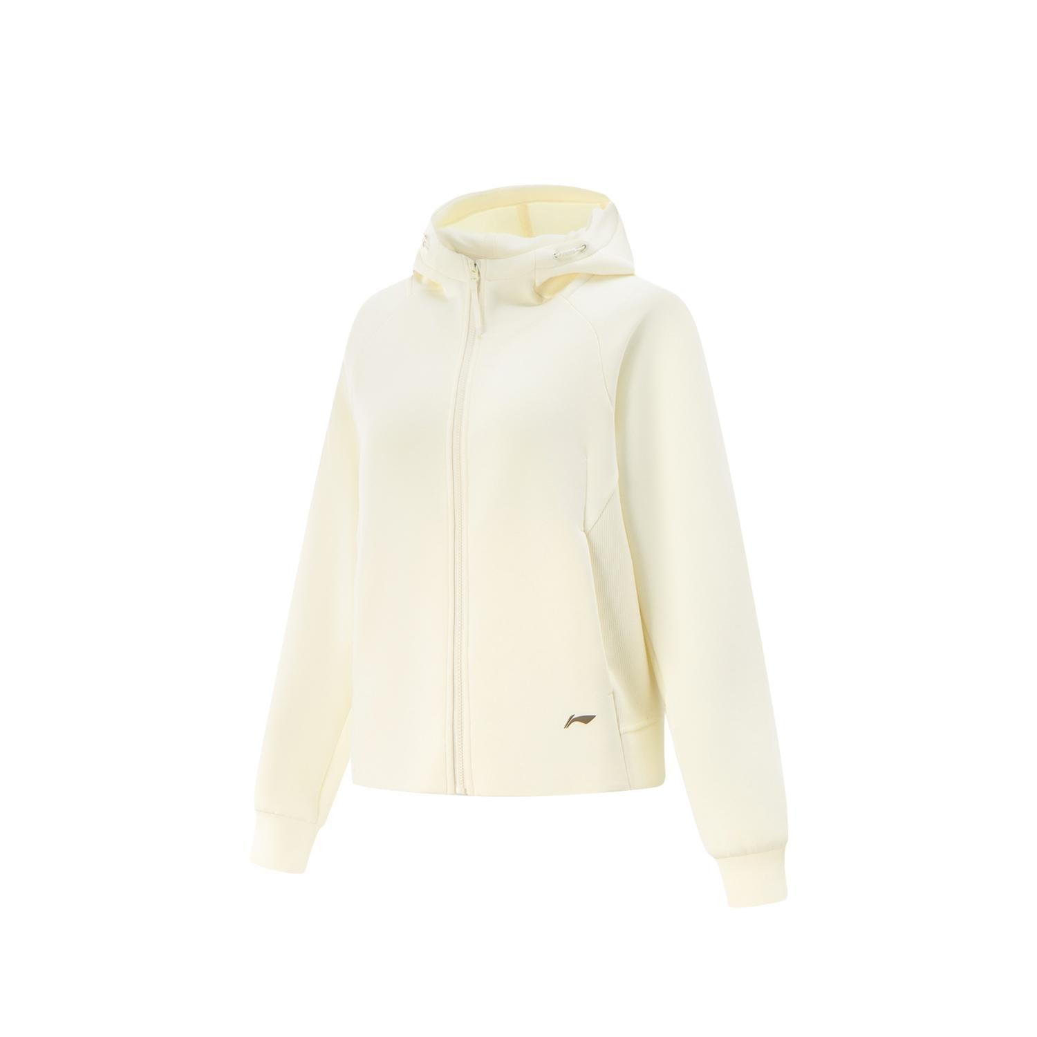 

Толстовка с капюшоном на молнии Li Ning Fitness Series Спортивная повседневная однотонная женская толстовка AWDV512-1 XS