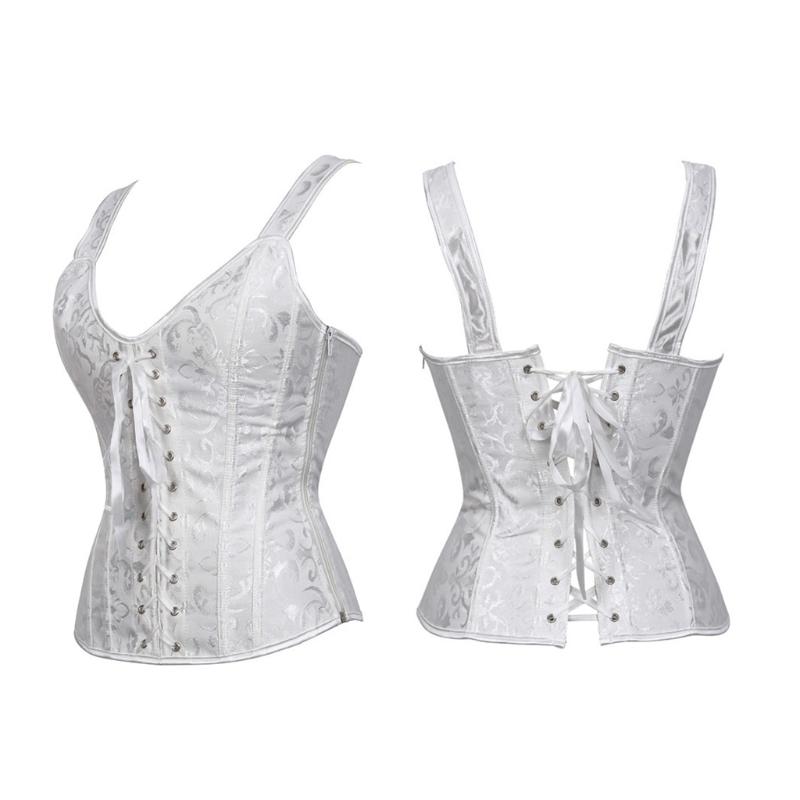 Corset Crop Tops Burlesque Lingerie Corset Top Vest Hot Shaper Overbust Corset Gothic Clothing Corsage Medieval Ladies