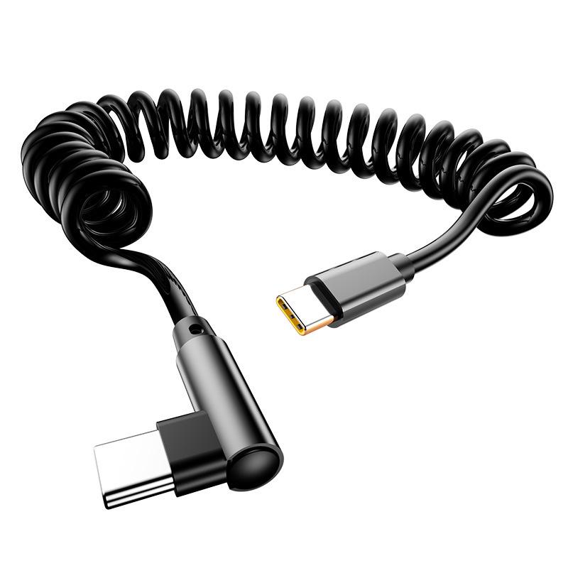 

Кабель USB-C с двойным разъемом для быстрой зарядки 120 Вт для Apple, Huawei и автомобильных зарядных устройств 1 meter