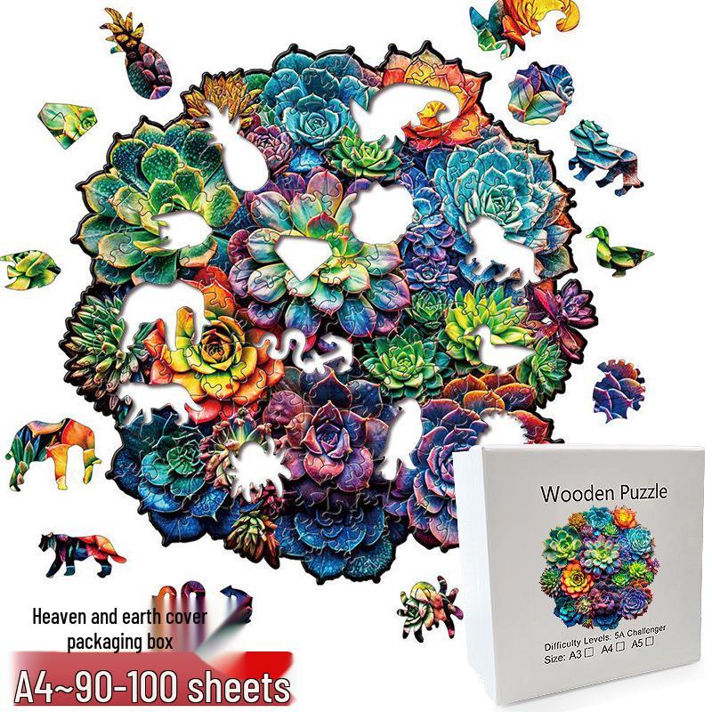Irregular Animal Dog Penguin Wooden Puzzle in Stock