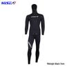 7mm Camouflage Freediving Wetsuit: Warm, Long Sleeve, Two-Piece for Deep Diving