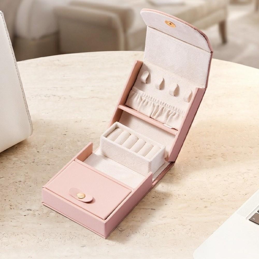 Large Capacity Jewelry Case Pure Color Jewelry Organizer Lightweight Necklace Organizer for Home