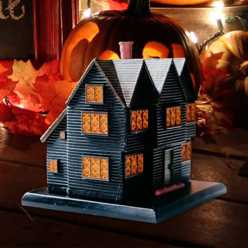 Halloween Themed Witches Cottage Incenses Holder Holder Halloween Decorations for Festives Ambiances
