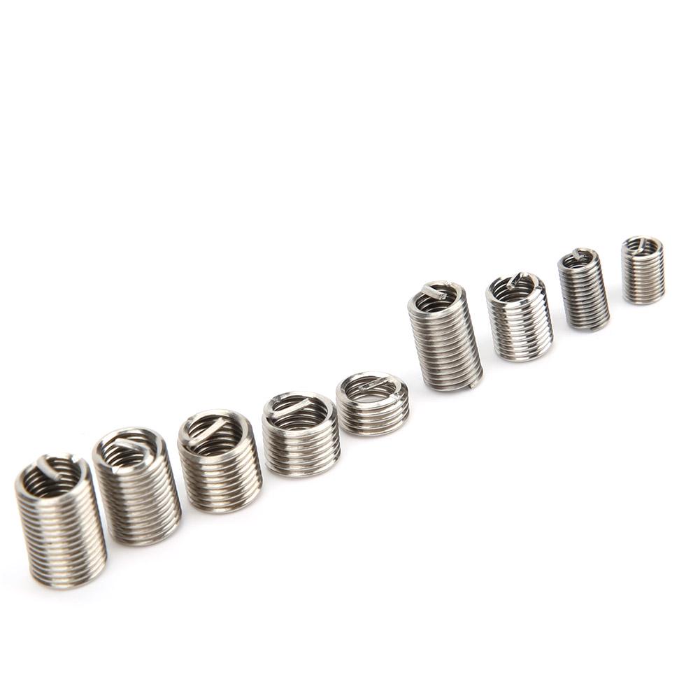 300Pcs Threaded Insert Stainless Steel Thread Repairing Tool M3x0.5 M4x0.7 M5x0.8