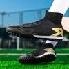 Soccer Cleats for Mens Womens Lightweight Training Football Shoes Unisex Outdoor High Ankle Sneaker