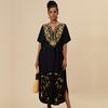 Sexy Kaftan Jurk Dames Grote Maten Strandkleding 2026 Boheemse Tie Dye Gestreept Bikini Cover-ups Lange Tuniek Zwempak Cover-up