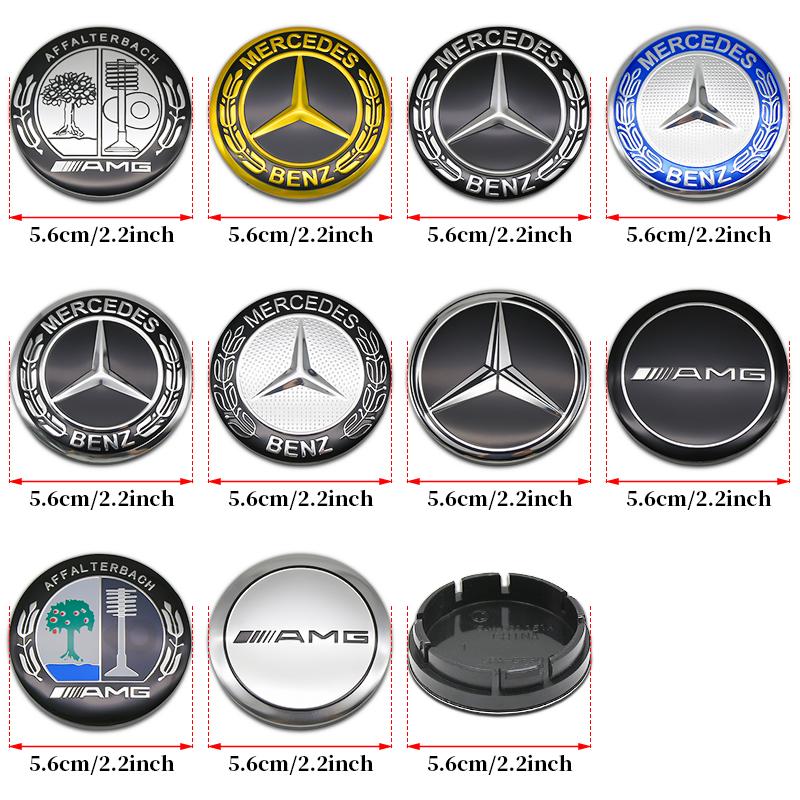 4pcs 56mm 60mm 75mm Car Wheel Center Logo Hub Cap For Mercedes Benz AMG Apple Tree W211 W205 W213 W203 C218 A207 CLA CLS E Class