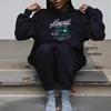 Autumn Women's Loose Fit Mid-High Neck Hoodie - European Size, Trendy Long Sleeve, Comfortable & Casual.