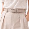 Retro Leather Waistband Vintage Western Cowboy Belt Adjustable Women Wide Belt  Women