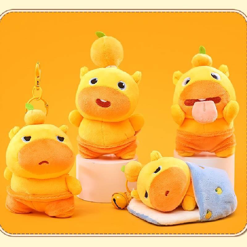 Capybara Unhappy Expression Plush Doll Pendant For Children And Fans