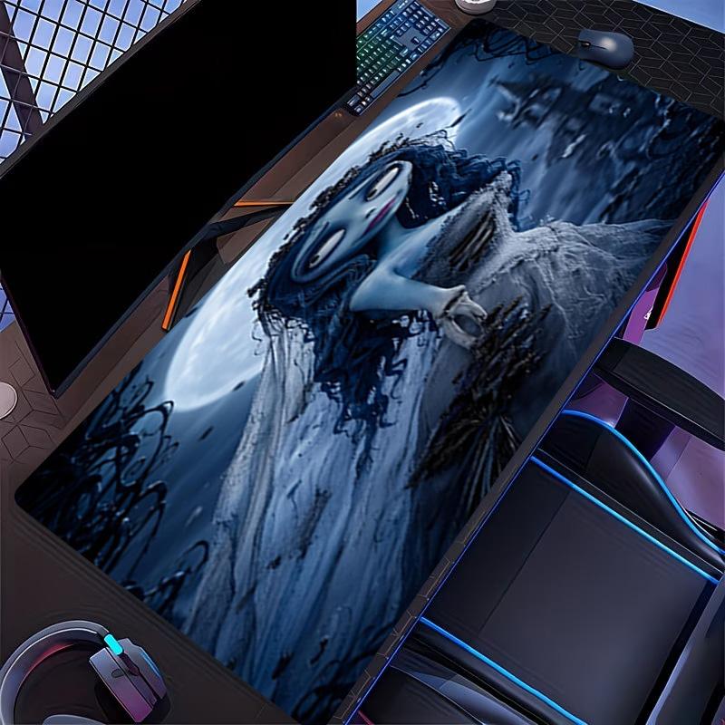 Corpse Bride Print Mouse Pad, for Keyboard Pad Laptop PC Mat for Office Home Use, Desk Decor, Perfect Birthday Gift for Gamers
