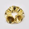 10-50MM Gold Open Trumpet Bell Christmas Decoration Wind Chime Bells for DIY Accessories