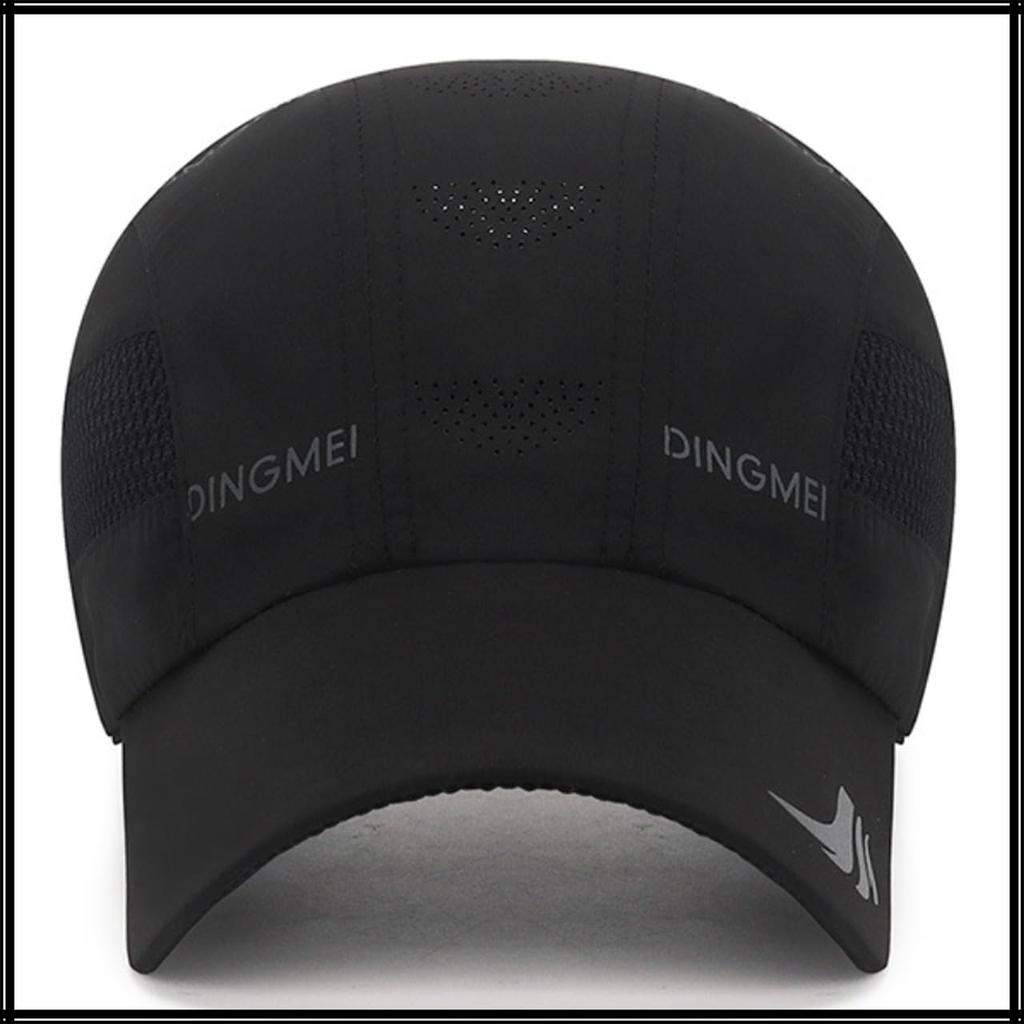 Sunshade Mesh Cap UV Protection Sports Hat Casual Men Women CZA008 [White Fang] (Black)