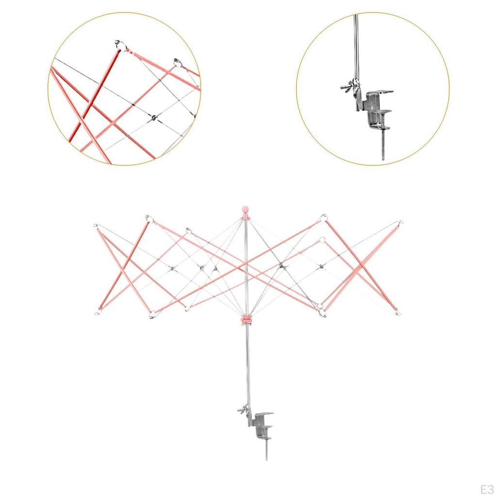 Schirmhaspel Garnwinder Strickwerkzeug Zubehör Fadenwickelmaschine Handwerk Robust Manuell Wolle