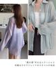 Sheer shirt summer loose long simple [J.STORE] shirt, top, women's, outerwear, women's, summer, spring, spring/summer, clothes, Korean, thin,