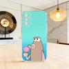 Tired Deadpan Fish  Phone Case Transparent Silicone Soft For SamsungA10,12,20,21S,30,31,40,50,51,52,70,71