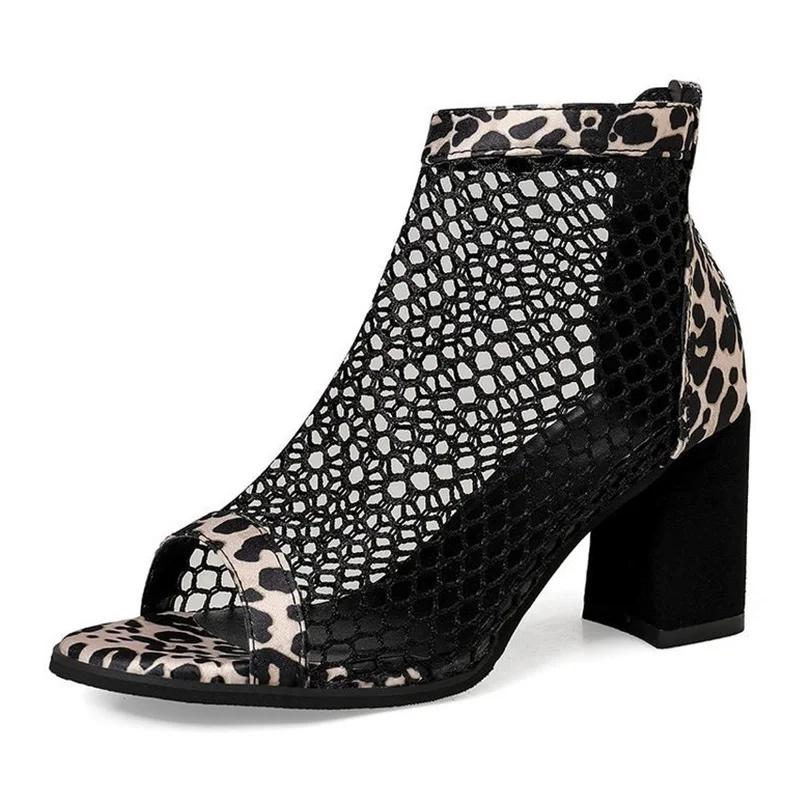 Women's Summer Boots Luxury Platform Ankle Shoes For Women Trend 2024 Comfortable Black Outdoor Fashion Wedge High Heels Sandals