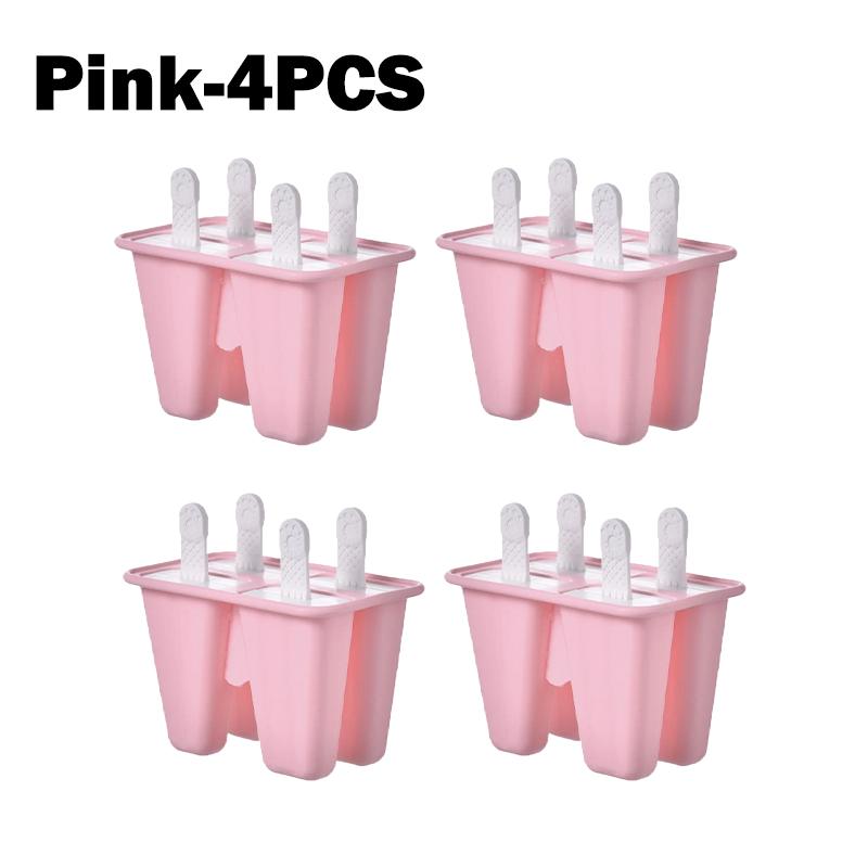 4 Pieces Silicone Popsicle Molds BPA Free Ice Pop Molds Easy Release with Reusable DIY Homemade Easy Release Ice Pop Make