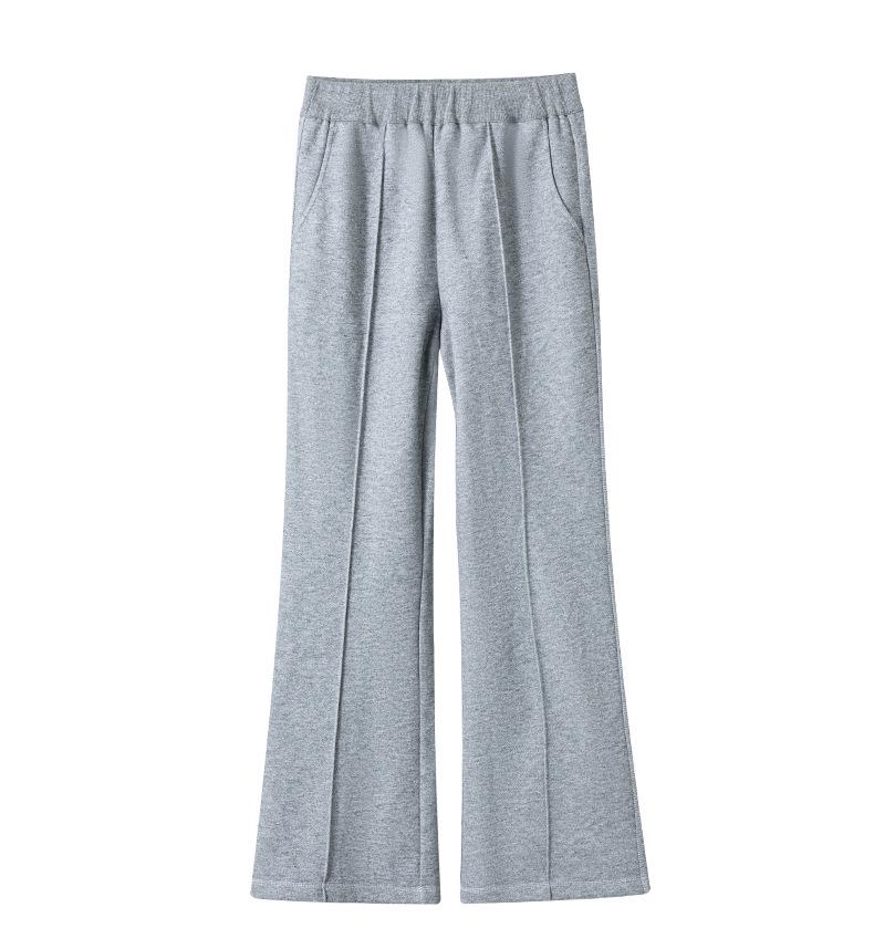 2025 Autumn/Winter Women's Elastic Waist Casual Wide-Leg Trousers: Slimming & Stylish