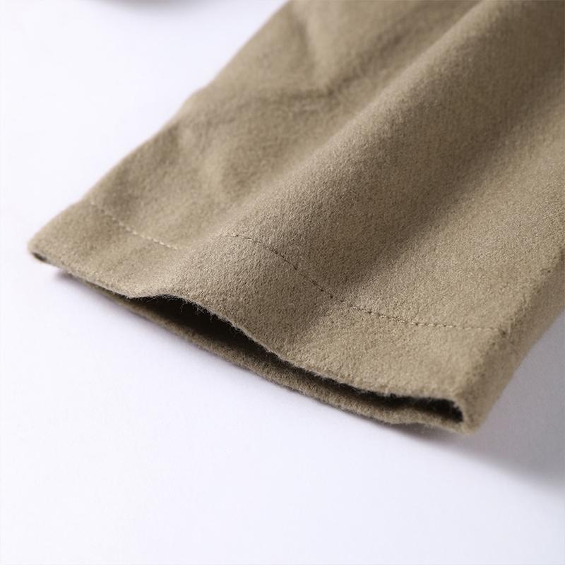 Podzimní a zimní oblekový límec, jednobarevný vlněný kabát, dámská krátká bunda na jeden knoflík, módní nový styl