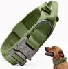 Taktisches Hundehalsband Verstellbar Militärisches Trainings-Nylon-Hundehalsband mit Kontrollgriff Schwere Schnellverschluss-Metallschnalle für Hunde
