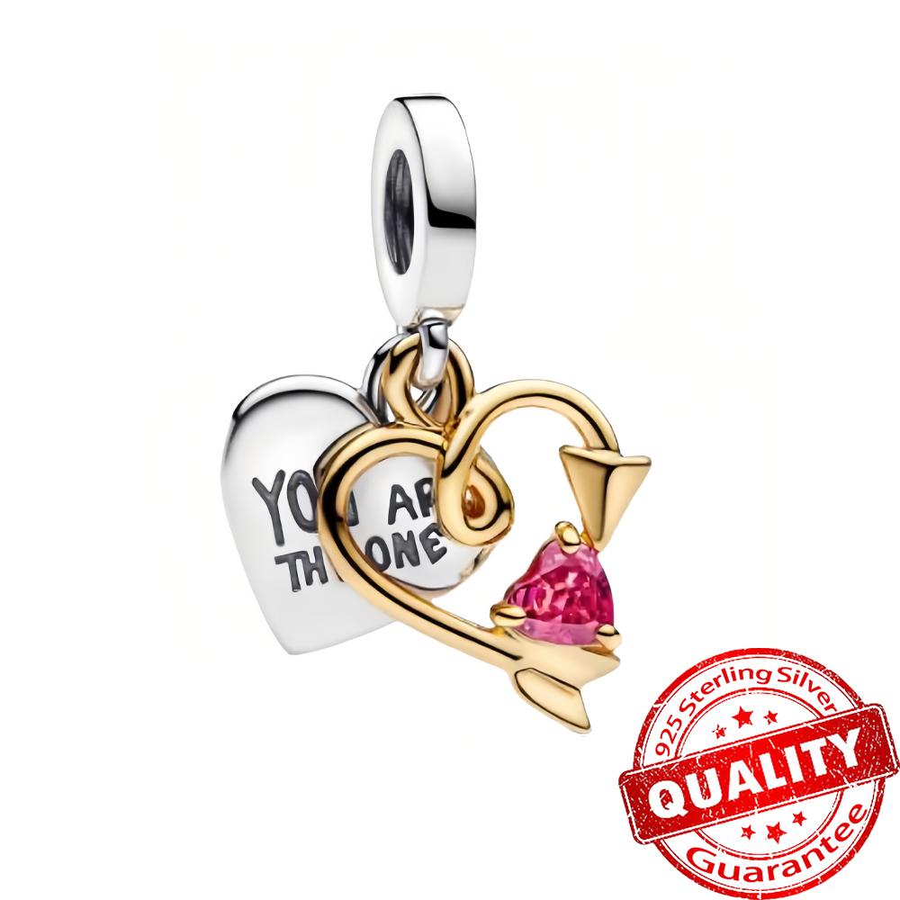Einzigartiger teilbarer Mutter & Tochter Anhänger Charm passt Armband Kupfer Liebe Mama Perlen DIY Halskette Schmuck Geschenk