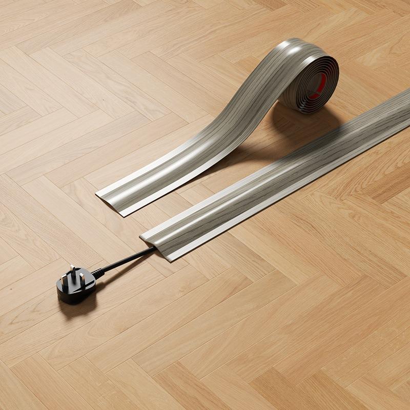 1PC 1mx5.5cm High Quality Soft Cord Cover Durable Flexible Wire Cover PVC Cable Management Floor Cable Cover Indoor